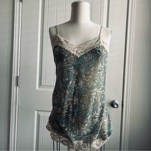 Paisley Lace Trim Camisole
